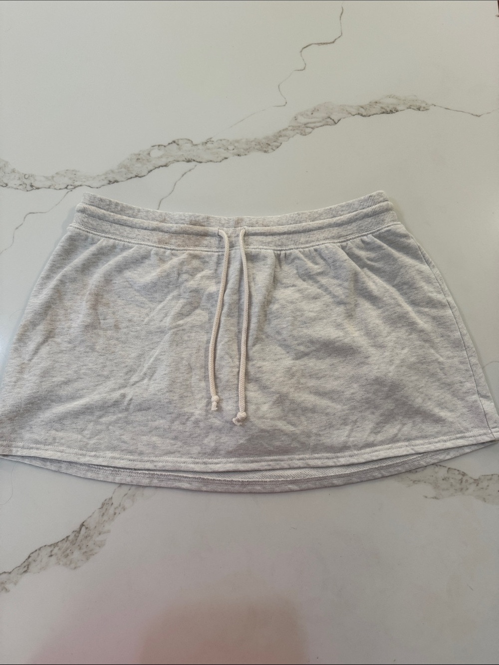 wild fable Heather Light Gray Drawstring Mini Skort